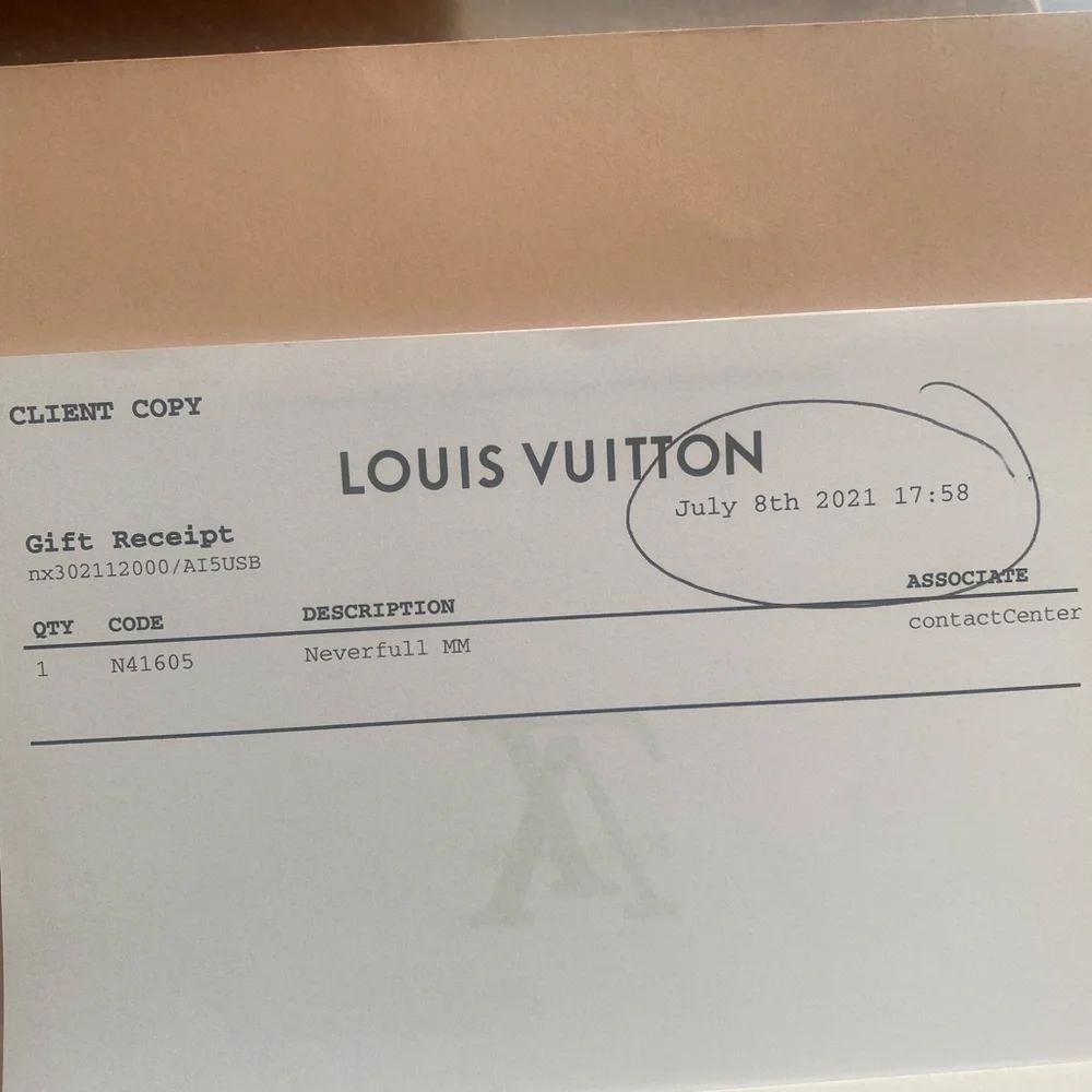 Louis Vuitton Pouch MM Nerfull.  Damier Azur. Microchipped. - Picture 4 of 4